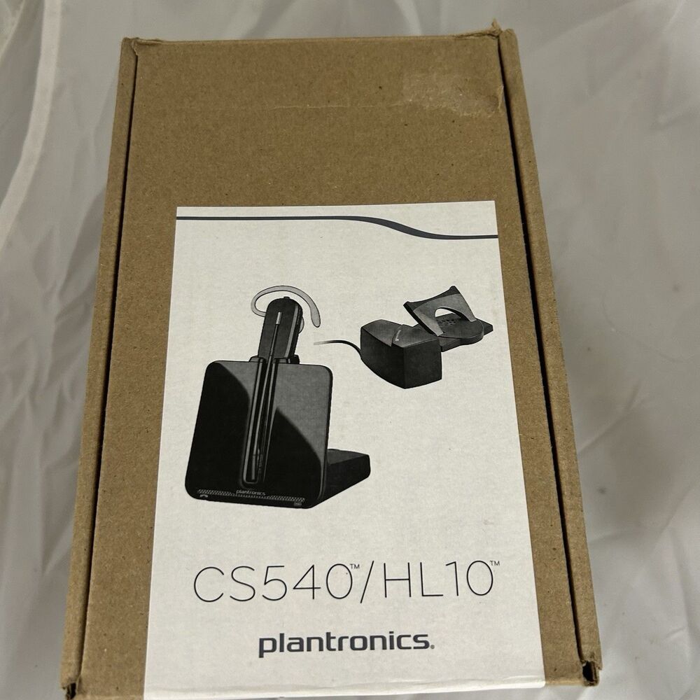 Plantronics CS540 HL10 Wireless Office Headset System Powers On READ